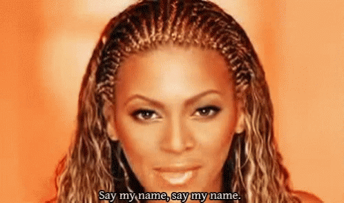 Beyonce singing - Say me name