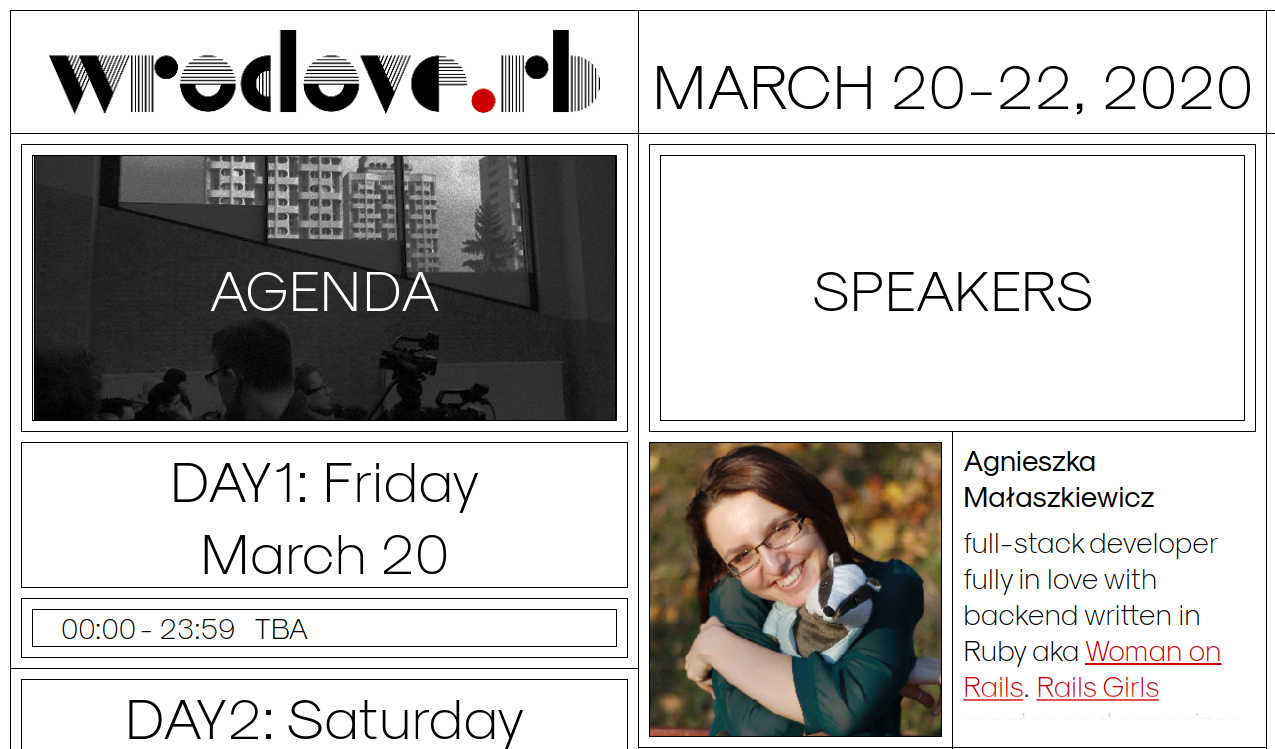 Wrocloverb 2020 - agenda